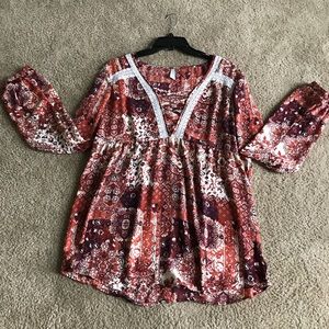 Multi colored flowy Blouse